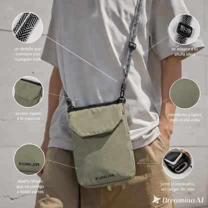 BOLSO URBANO COMPACTO-LLEVA LO ESENCIAL CONTIGO DE FORMA COMODA, LIGERA Y CON MUCHO ESTILO