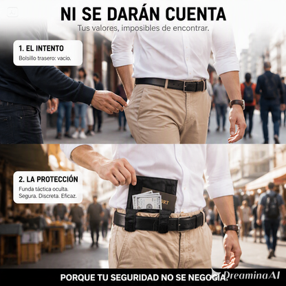 BILLETERA OCULTA ANTIROBO-PORTEGE TU DINERO Y DOCUMENTOS LLEVANDOLOS DE FORMA DISCRETA BAJO LA ROPA