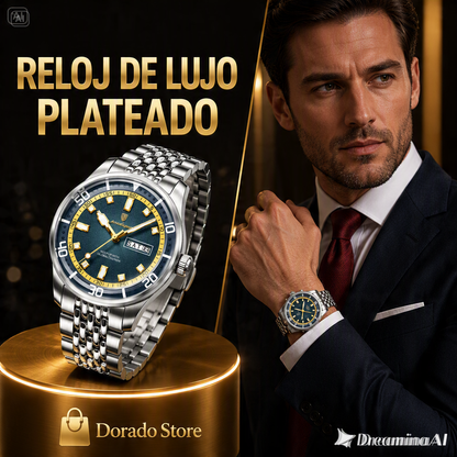 RELOJ DE HOMBRE ESTILO MILITAR-ACABADO DE LUJO Y FONDO TEXTURIZADO QUE ATRAPA TODAS LAS MIRADAS
