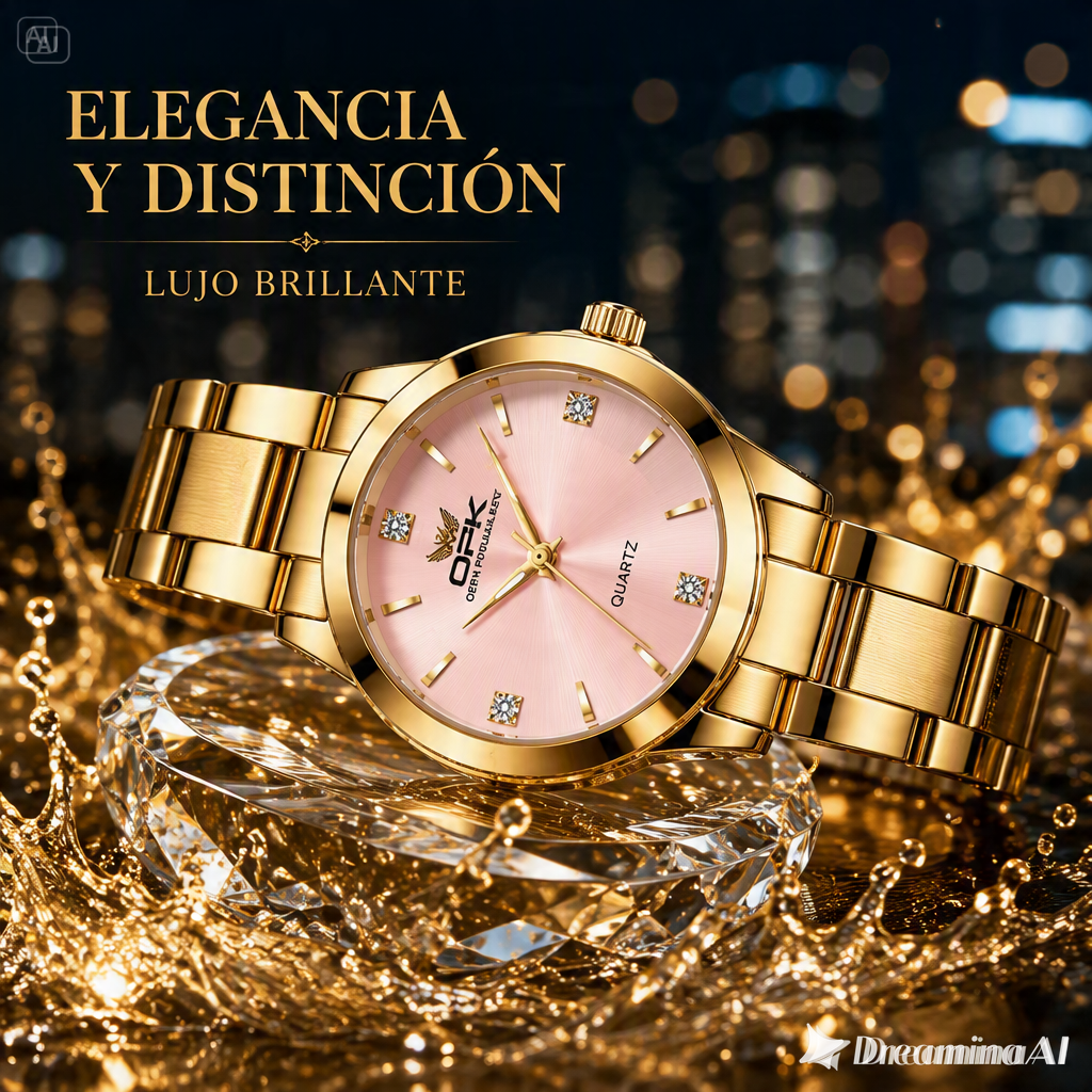 RELOJ OPK-LUJO Y DELICADEZA LA COMBINACION IDEAL ENTRE SUAVIDAD Y DESTINCION