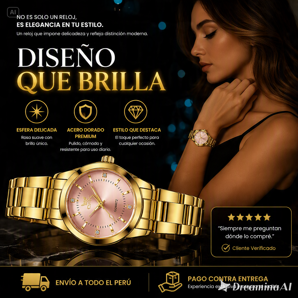 RELOJ OPK-LUJO Y DELICADEZA LA COMBINACION IDEAL ENTRE SUAVIDAD Y DESTINCION