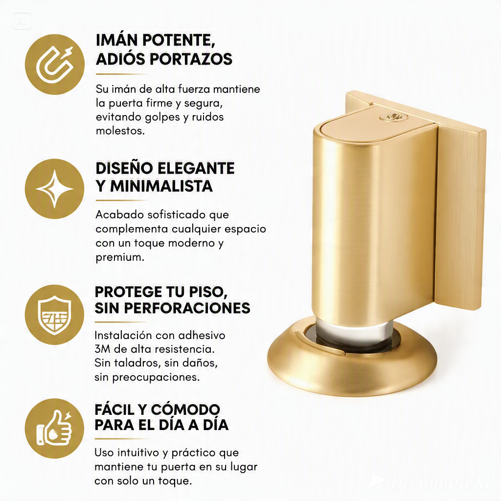 TOPE MAGNETICO ADHESIVO PARA PUERTAS-PROTEGE TUS PAREDES DE GOLPES
