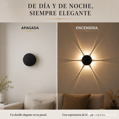 LAMPARA DE PARED LED MODERNA-UN EFECTO VISUAL QUE ILUMINA DE TU HOGAR