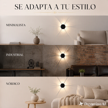 LAMPARA DE PARED LED MODERNA-UN EFECTO VISUAL QUE ILUMINA DE TU HOGAR