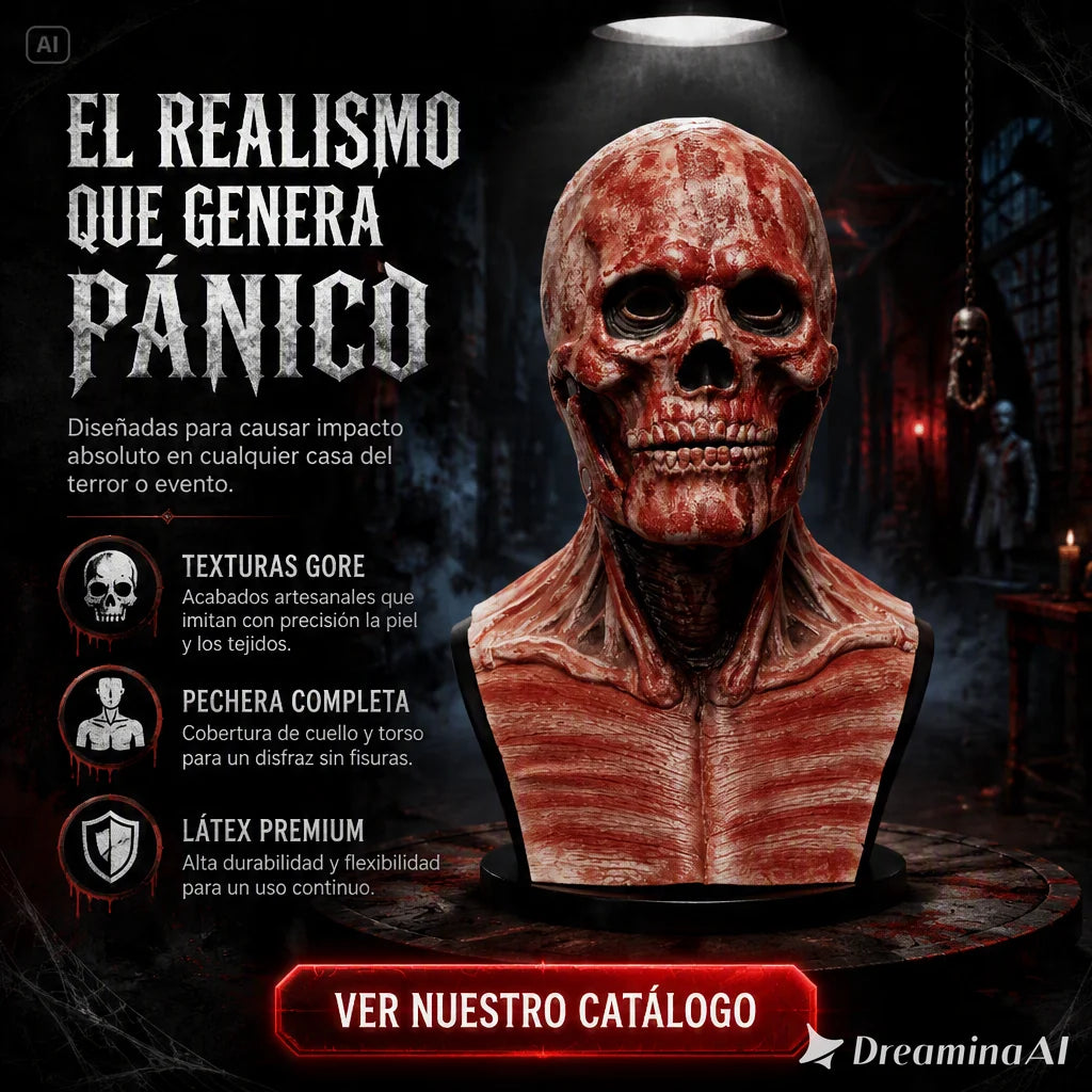MASCARA DOBLE DE PAYASO-EL DISFRAZ DEFINITIVO PARA HALLOWEEN TIK