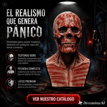 MASCARA DOBLE DE PAYASO-EL DISFRAZ DEFINITIVO PARA HALLOWEEN TIK
