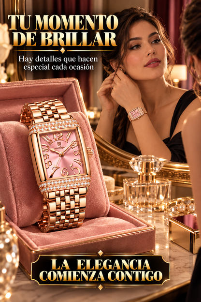 RELOJ MINIMALISTA ELEGANTE-EL LUJO Y LA ELEGANCIA SE UNEN EN UN DISEÑO QUE ROBA MIRADAS