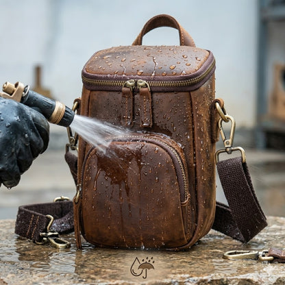 BOLSO DE CUERO - IMPERMEABLE Y DISEÑADO PARA UN HOMBRE ELEGANTE
