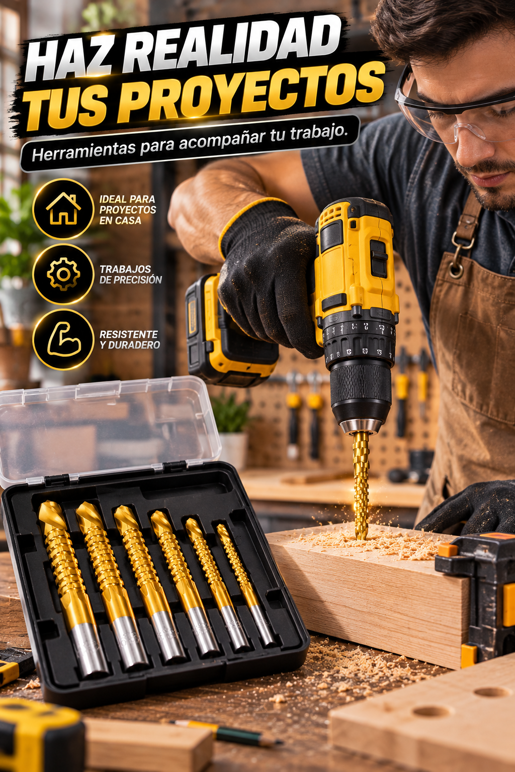 BROCAS MULTIFUNCIONALES PARA PERFORAR CON PRECISIÓN Y FACILIDAD!