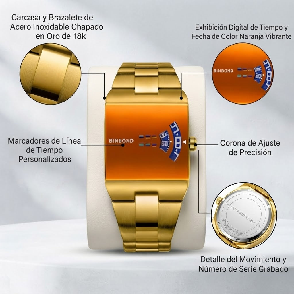 POEDEGAR FUTURISTA DORADO-DISEÑO PREMIUN CON UN ESTILO FUERA DE LO COMUN