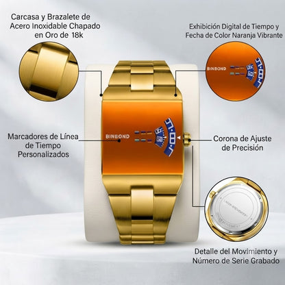 POEDEGAR FUTURISTA DORADO-DISEÑO PREMIUN CON UN ESTILO FUERA DE LO COMUN