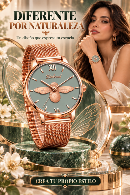 RELOJ CIGARRA-UN DISEÑO EXCLUSIVO QUE COMBINA ELEGANCIA, DELICADEZA Y LUJO EN CADA DETALLE