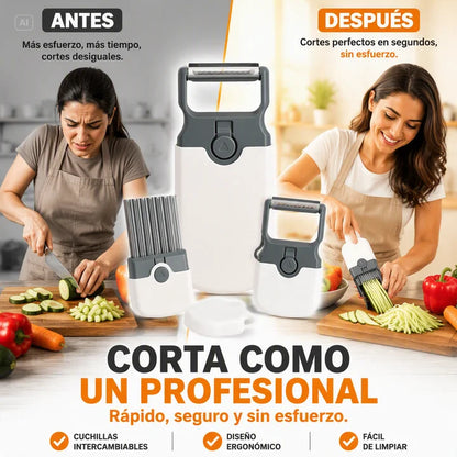 VERSATIL CORTADOR 3 EN 1-PRACTICO UTENSILIO MULTIFUNCIONAL COMPACTO Y SEGURO
