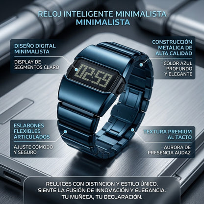 RELOJ DEPORTIVO CON PANTALLA DIGITAL - DISEÑO LUMINOSO Y ACUATICO