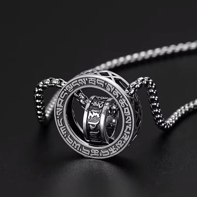 COLLAR PLATA CON DOBLE ANILLO