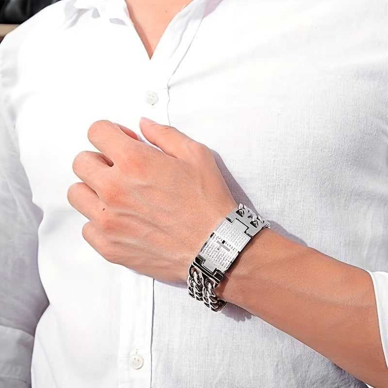 PULSERA MODERNA -   SIMBOLO DE FE Y PROTECCION