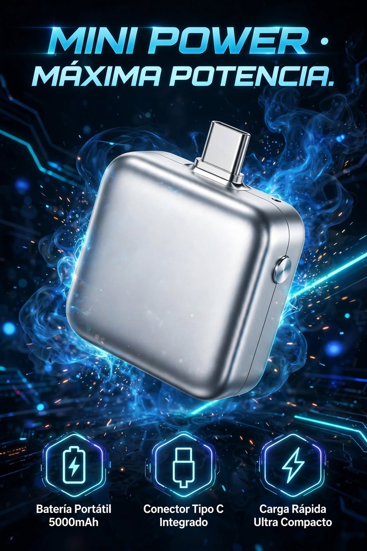 CARGADOR INTELIGENTE DE 140W CON EXPULSIÓN Y APAGADO AUTOMÁTICO