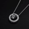 COLLAR PLATA CON DOBLE ANILLO