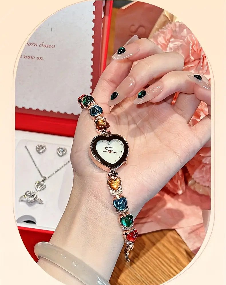 RELOJ DE CORAZON- ACABADOS DE ALTA CALIDAD