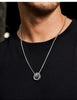 COLLAR PLATA CON DOBLE ANILLO