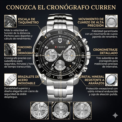 RELOJ CURREN - DISEÑO EXCLUSIVO CON MATERIALES RESISTENTES A GOLPES TIK