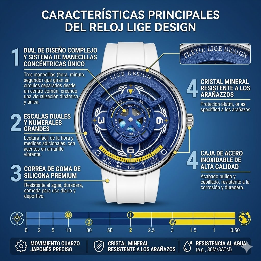 RELOJ FUTURISTA - DISEÑO EXCLUSIVO PARA QUIENES SABEN DE TENDENCIA