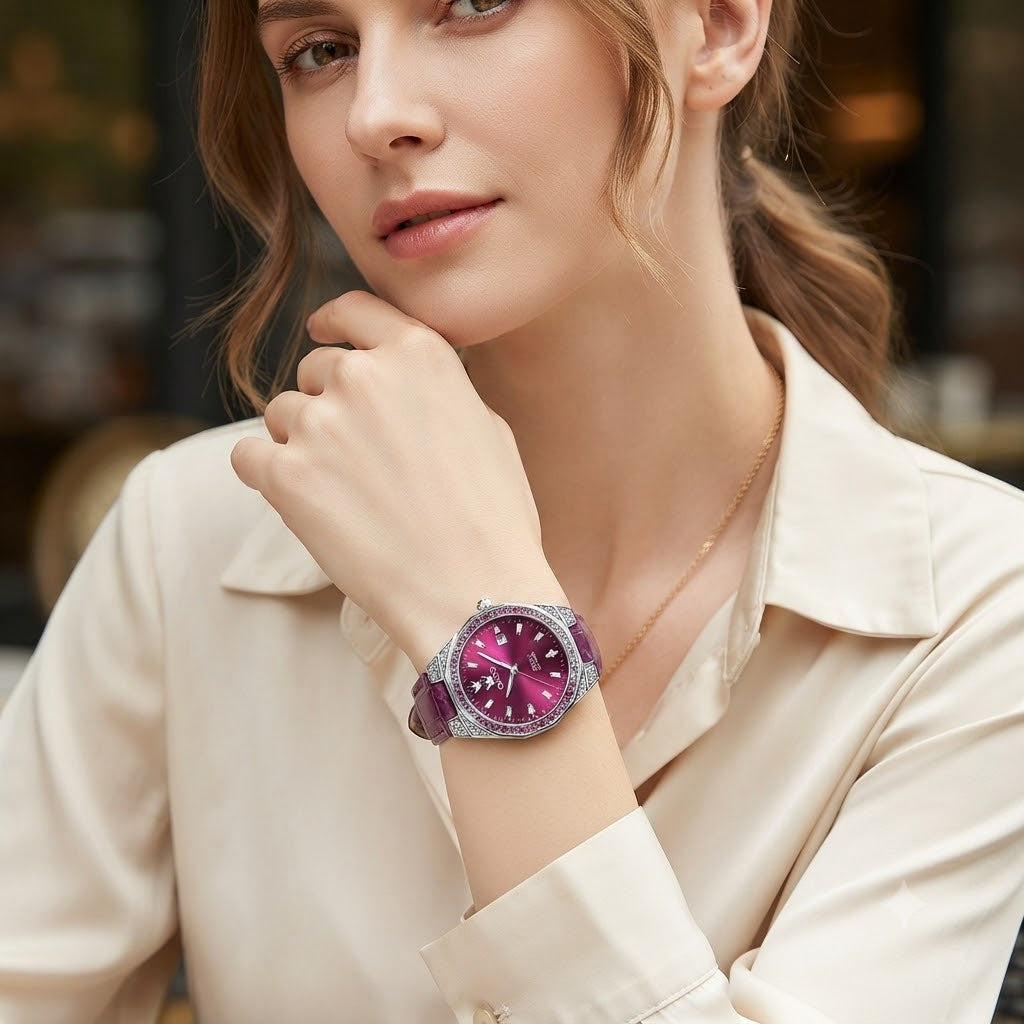 OLEVS LUXURY RUBY-EL ACCESORIO PERFECTO PARA ROBAR MIRADAS