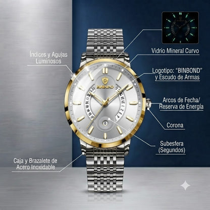 RELOJ CHRONO PLATEADO-SOTISFICACION, PRECISION Y PRESENCIA EN CADA MOMENTO