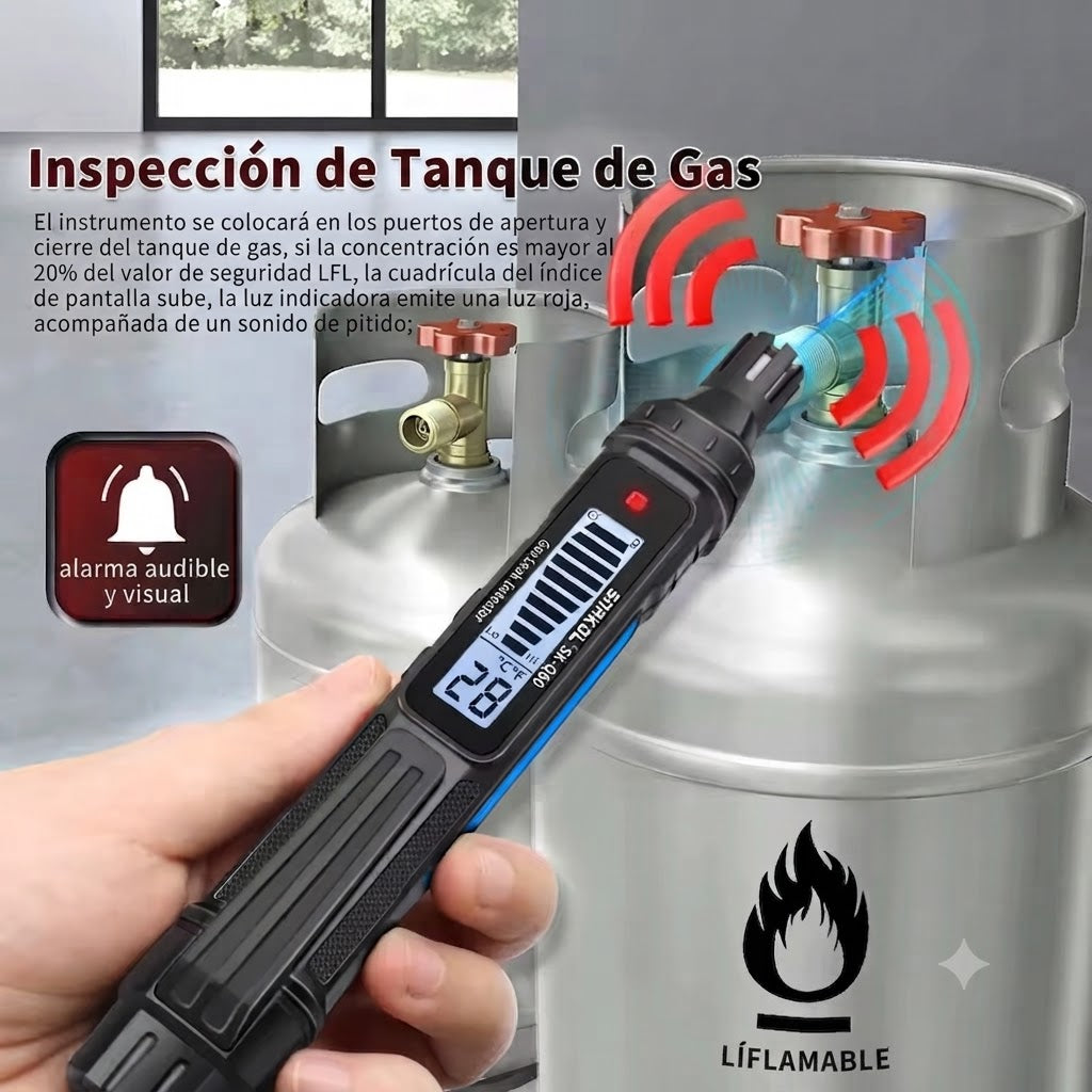 DETECTOR DE FUGAS DE GAS-MEDIDOR DIGITAL DE PRESICON