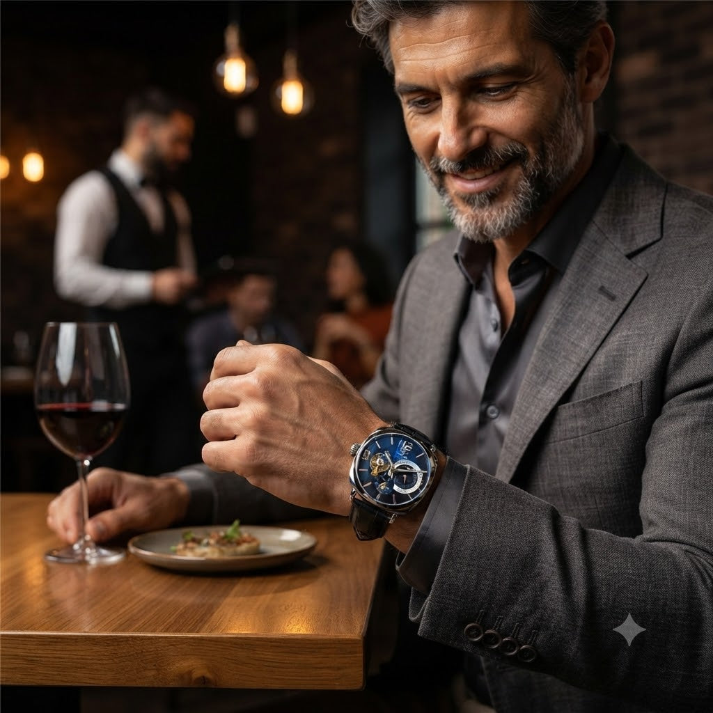 RELOJ AUTOMATICO ELEGANTE-SOTISFICACION Y RENDIMIENTO PARA EL HOMBRE MODERNO