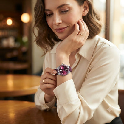 OLEVS LUXURY RUBY-EL ACCESORIO PERFECTO PARA ROBAR MIRADAS