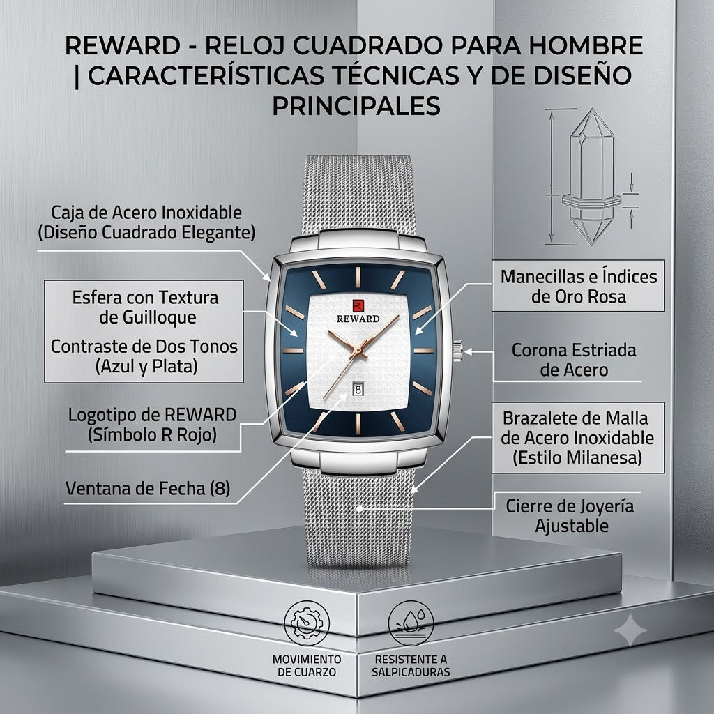 RELOJ DE MODA PARA HOMBRE-MARCA LA DIFERENCIA CON UN SOLO ACCESORIO