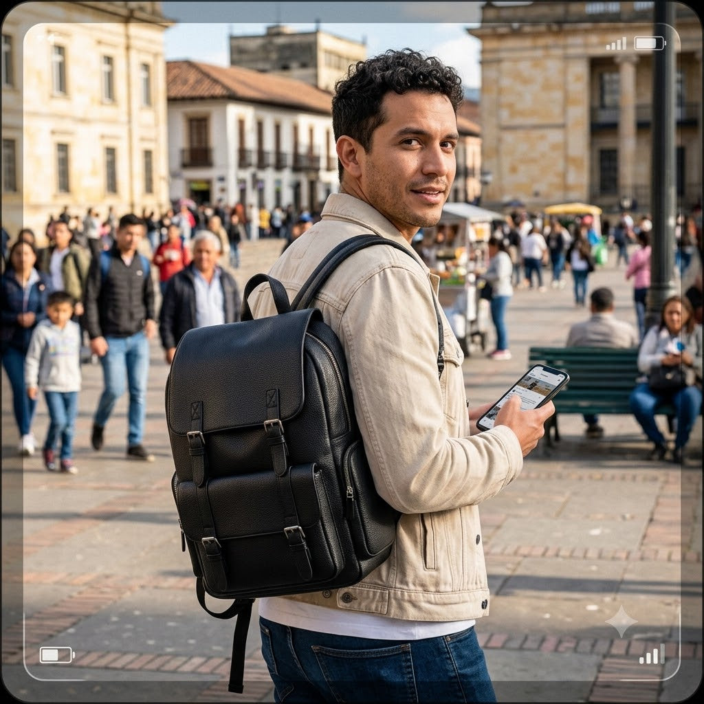 MOCHILA CON ORGANIZACION INTELIGENTE - IMPERMEABLE Y ACABADOS DE LUJO