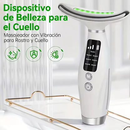 MASAJEADOR DE CUELLO Y CARA LED-TERAPIA DOMESTICA EN POCOS MINUTOS