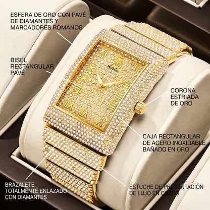 RELOJ ELEGANTE Y BRILLANTE-DISEÑADO PARA DESTACAR SIN DECIR UNA PALABRA