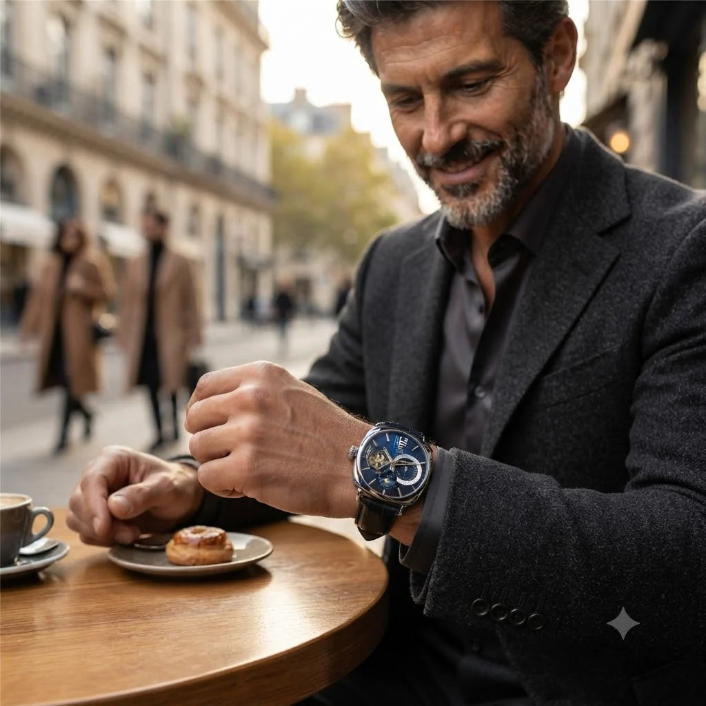 RELOJ AUTOMATICO ELEGANTE-SOTISFICACION Y RENDIMIENTO PARA EL HOMBRE MODERNO TIK