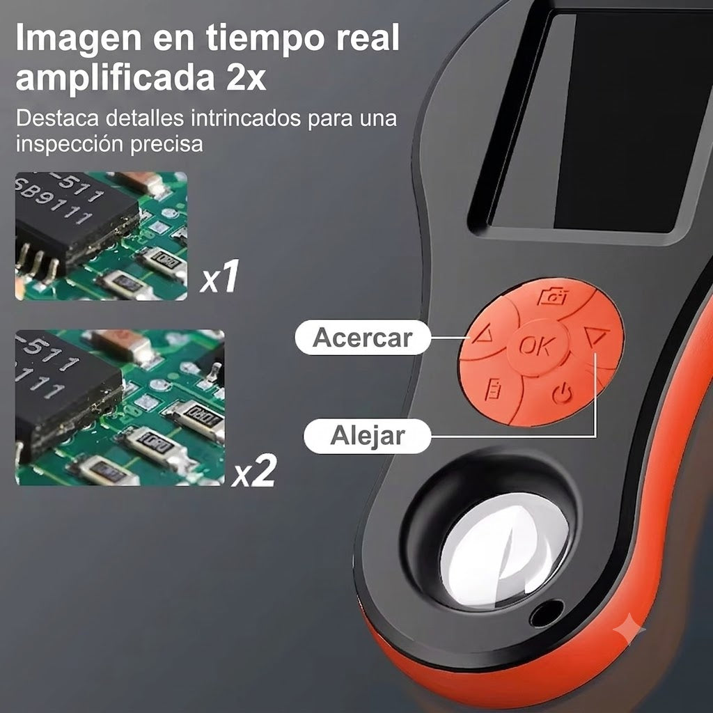 MICROSCOPIO PORTATIL-IPS DE 2,0 PULGADAS HD 1080P 500X