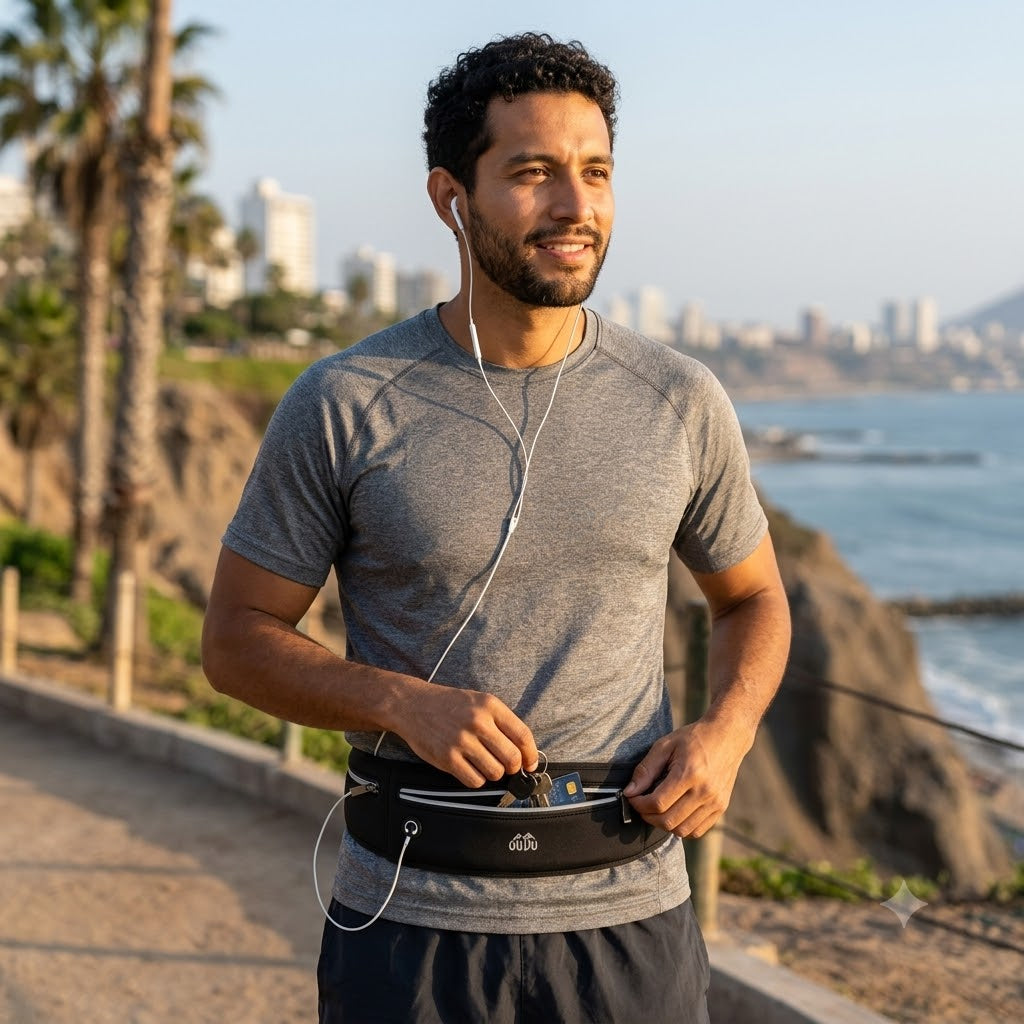 CINTURON RUNNER PRO-MAS COMODIDAD Y ALMACENAMIENTO SIN ESTORBAR TUS MOVIMIENTOS