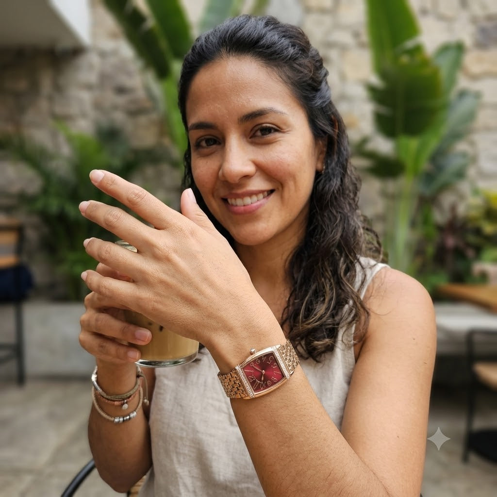 RELOJ ELEGANTE-LUJO Y GLAMUR EN TU MUÑECA PERFECTA PARA TI