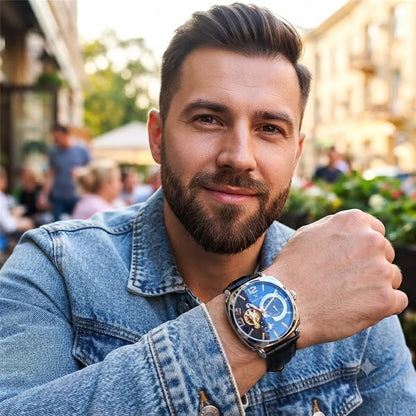 RELOJ AUTOMATICO ELEGANTE-SOTISFICACION Y RENDIMIENTO PARA EL HOMBRE MODERNO TIK