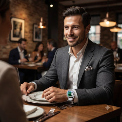 RELOJ MULTIFUNCIONAL CUADRADO-COMBINACION PERFECTA ENTRE , TECNOLOGIA Y Y PRECISION