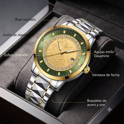 RELOJ MONACO ELITE-DISEÑO REFINADO CON ACABADOS DE ALTO NIVEL