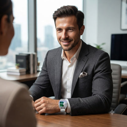 RELOJ MULTIFUNCIONAL CUADRADO-COMBINACION PERFECTA ENTRE , TECNOLOGIA Y Y PRECISION