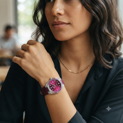 OLEVS LUXURY RUBY-EL ACCESORIO PERFECTO PARA ROBAR MIRADAS