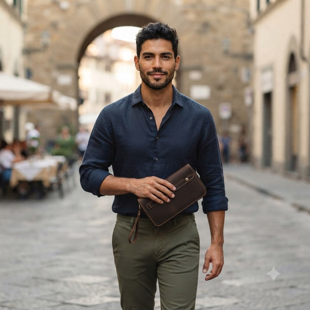 BOLSO DE MANO RETRO-ELEGANCIA, ORGANIZACION Y SEGURIDAD EN UN DISEÑO PREMIUN