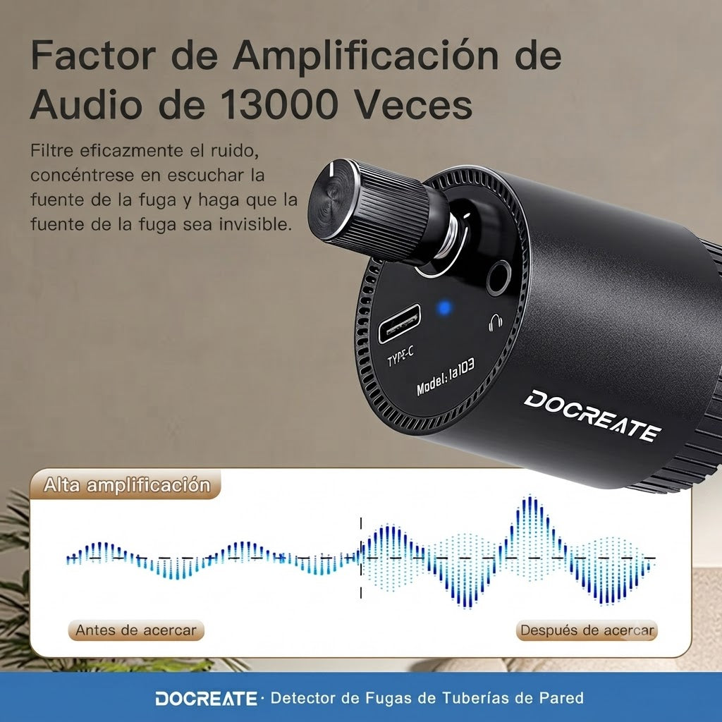 DETECTOR DE FUGAS DE AGUA Y TUBERIAS-KIT PROFESIONAL DE DETECCION PARA EL HOGAR