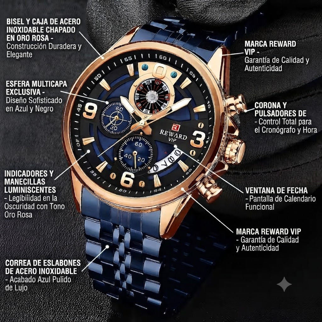 RELOJ DEPORTIVO ELEGANTE-UN DISEÑO EXCLUSIVO QUE COMBINA LUJO,RENDIMIENTO Y ESTILO