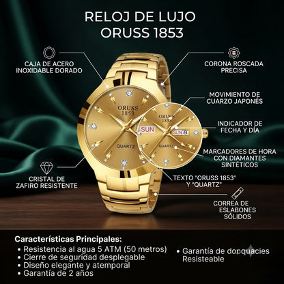 RELOJ DISEÑADO PARA BRILLAR - EXCLUSIVO  Y HECHO CON MATERIALES RESISTENTES