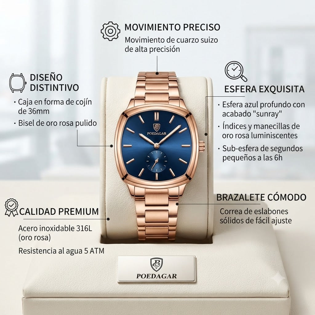 RELOJ MODERNO DEL 2026 - REGALALE UNA PIEZA DE LUJO POR SU DIA ESPECIAL