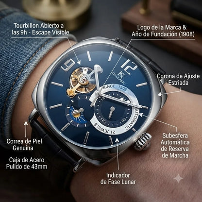 RELOJ AUTOMATICO ELEGANTE-SOTISFICACION Y RENDIMIENTO PARA EL HOMBRE MODERNO TIK
